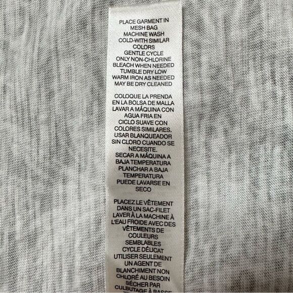 Chico’s Green Boho White Ethnic Print Tasseled 3/4 Sleeves Top - Picture 11 of 13